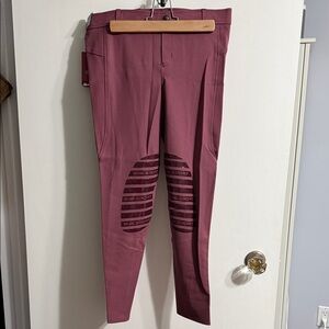 Elation Red Label New Women's Mauve Knee Patch Breeches/ Leggings